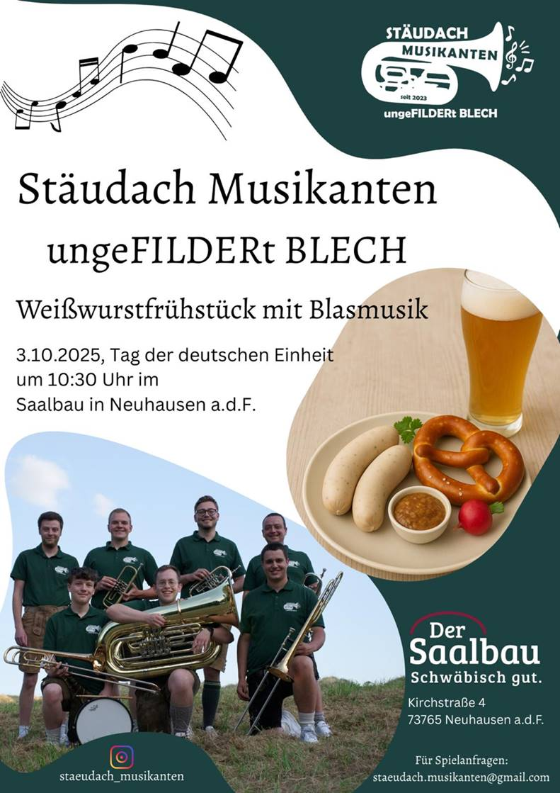 Weißwurstfrühstück mit Blasmusik